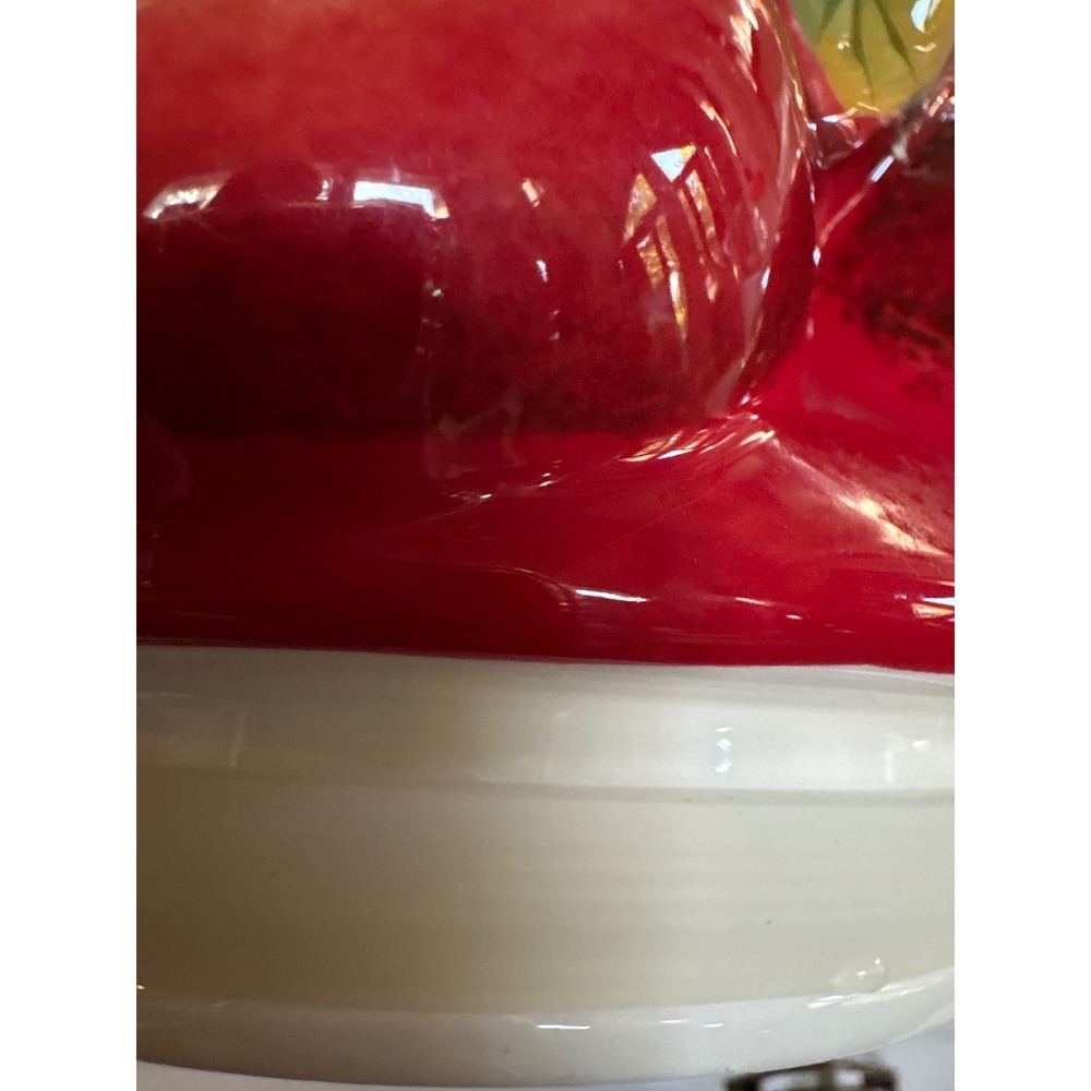 Cracker Barrel Farmers Market Susan Winget Fruit Basket Ceramic Canister Set 3pc - Picture 15 of 16